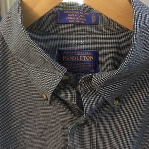 Pendleton men’s cotton windowpane button down shirt